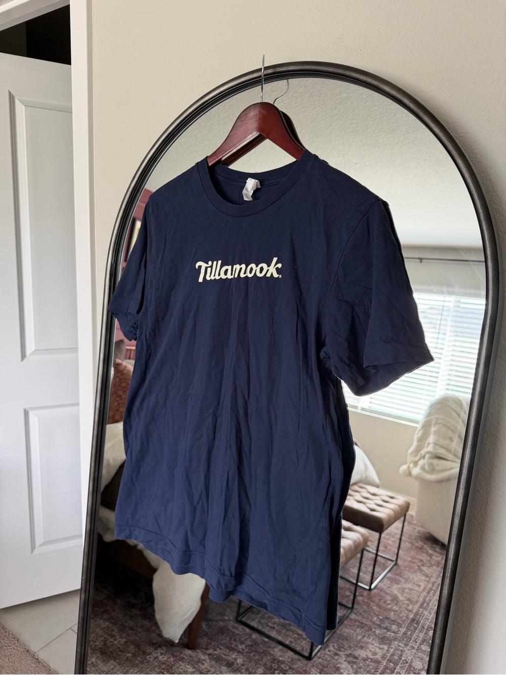 Tillamook Farmer-Owned Navy Short-Sleeve Logo Tee